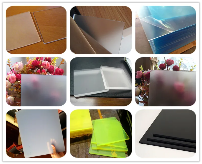 Factory Clear And Colorful Solid Frosted Matte Color Rigid Acrylic