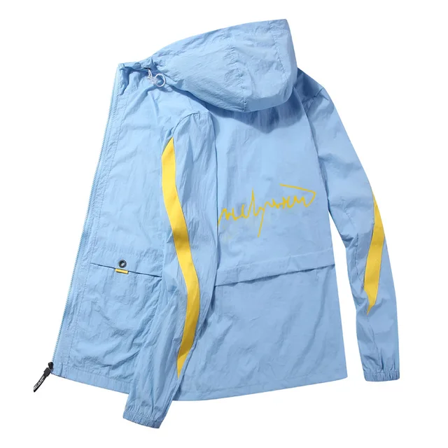 Men's Lightweight Full Zip Hooded Jacket Bomber Windbreaker Coat for Outdoor Hiking & Travel Hip Hop Streetwear Urban Style