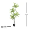 Nandina domestica de cuatro tallos, estilo D, 4 cabezas, 150 cm