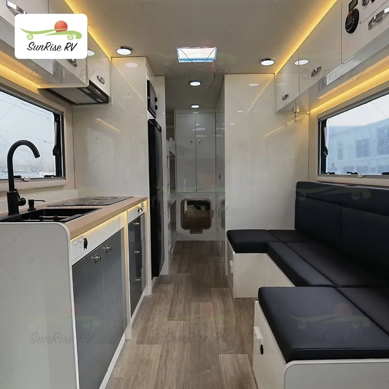 SUNRISE Rv Camper Caravan Australian Standard High Quality Motocross Trailer Overland Trailer 5 Berth Caravan