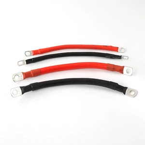 Solar Power Awg Battery Charger Cables Copper Inverter Wire With M8 Ring Terminal for Auto Rv Motorcycle Car Marine