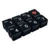 Black transparent 8 compartment plastic