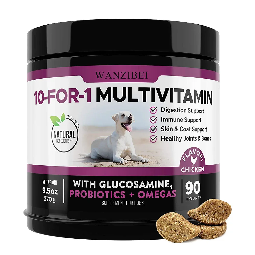 10 In 1 Dog Multivitamin With Glucosamine Essential Dog Vitamins With