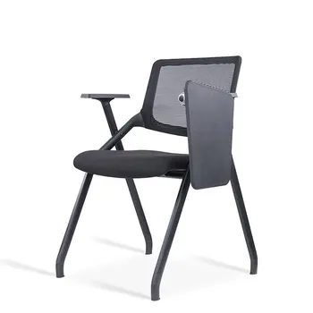 Office Conference Hall Folding Training Chair With Writing Board
