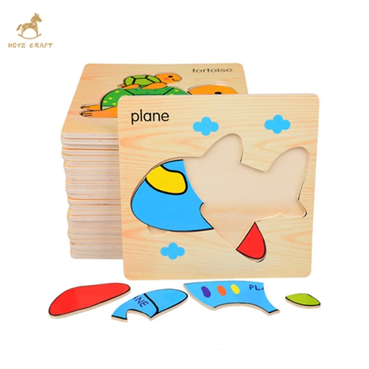 UPKOCH – Puzzles En Bois éducatifs Pour Tout-petits 3-5 Ans, Excavatrice Et Voiture De Police, Apprentissage Précoce