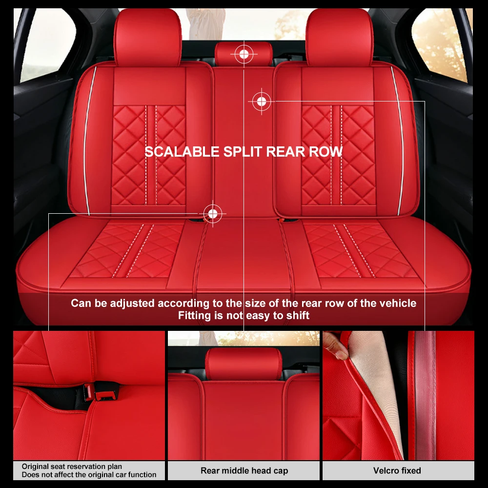 Muchkey China Factory Price OEM ODM Universal Sport Car Seat Cushion Full Leather Car Seat Covers Set
