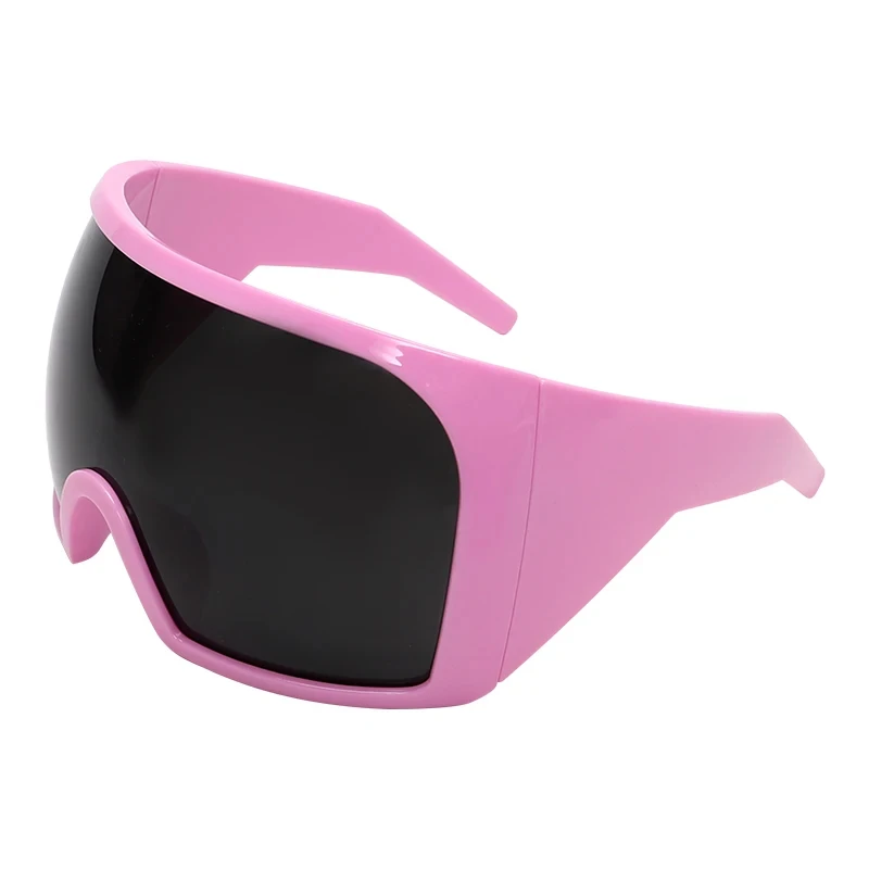 80488 Futuristic Oversized Punk Y2K Sunglasses - UV400