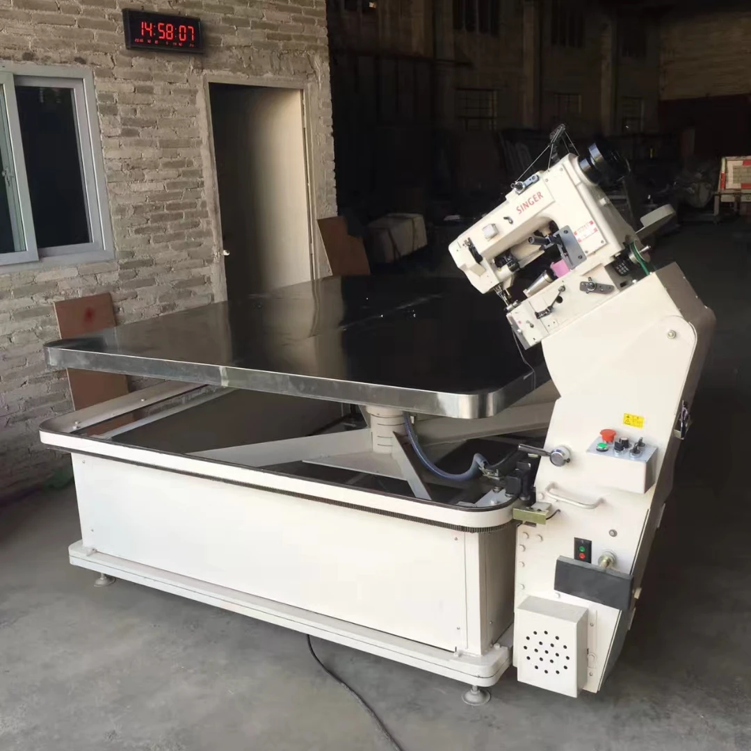 Spring Mattress Border Edge Sewing Stitching Machine Automatic Tape Banding Closing Sealing Edgebanding Chain Stitch