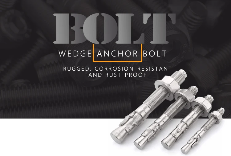 Wedge Anchor Bolt M20 M10 M12 M36 Standard Din 529 Stainless Steel Boulon Concrete Anchor Bolts