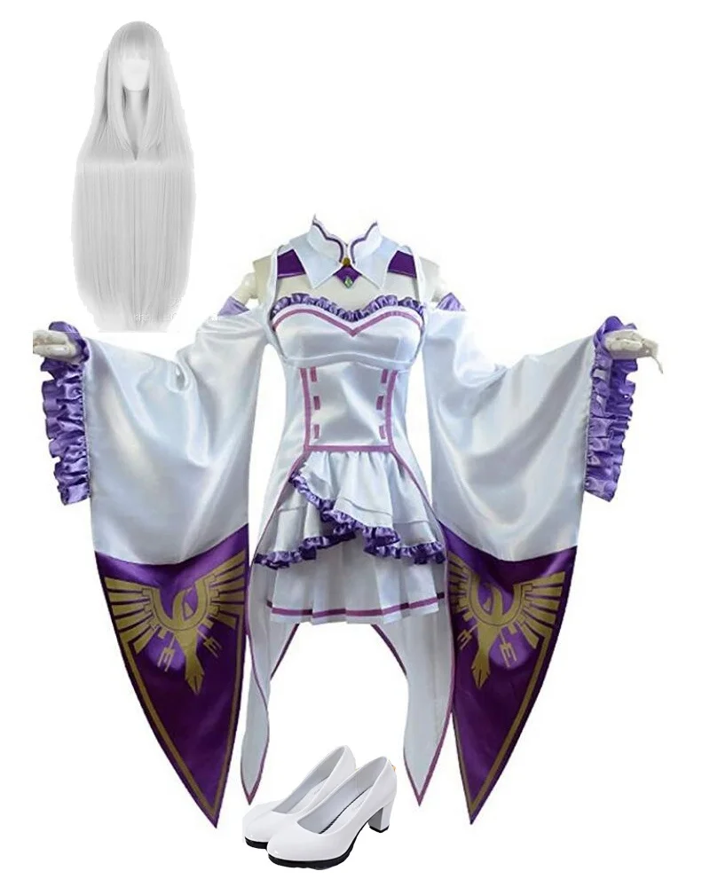 Ecowalson Re Life In A Different World From Zero Emilia Outfit Gown Dress  Cosplay Costume - Buy Emilia Cosplay Costume,Life In A Different  World,Cosplay Costume Product on 