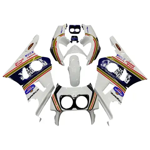 Fairings Honda for Honda CBR400RR 1990-1999 White Black Bodywork Injection Panels Abs Plastic Motorcycle Fairing Kit