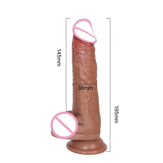 Women's masturbation sex toys Soft silicone waterproof hand-held dildos Bottom suction cup dildos