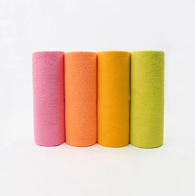 microfiber towels 30X30 180GSM 50pcs in a roll Point Break Cloths cleaning cloth roll