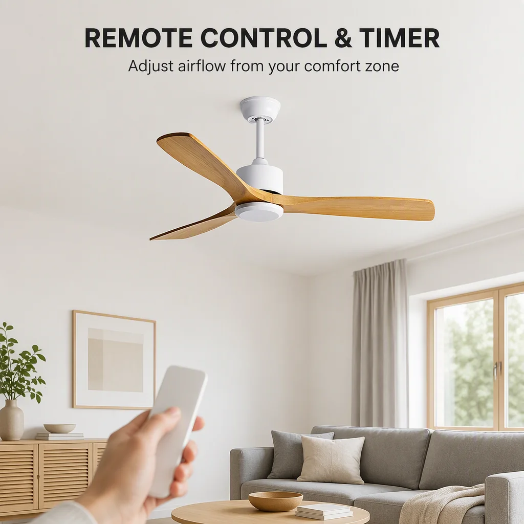 Ceiling Fan, BLDC, 35, Metal+plywood - detail 6