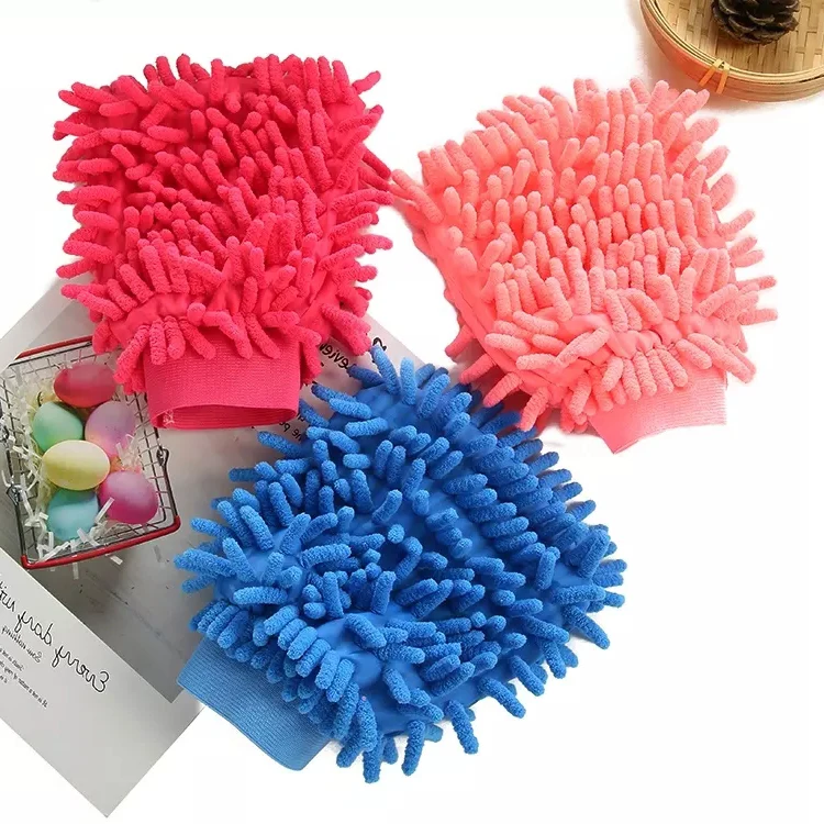 Лидер продаж, перчатки из синели для мойки и уборки автомобилей, распродажа