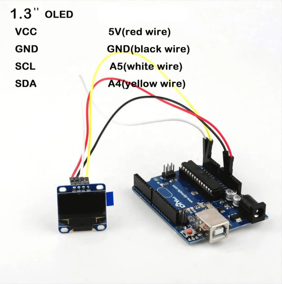 Diymall New 1.3" Iic Oled Display Module 1.3 Inch 128x64 Sh1106 I2c ...