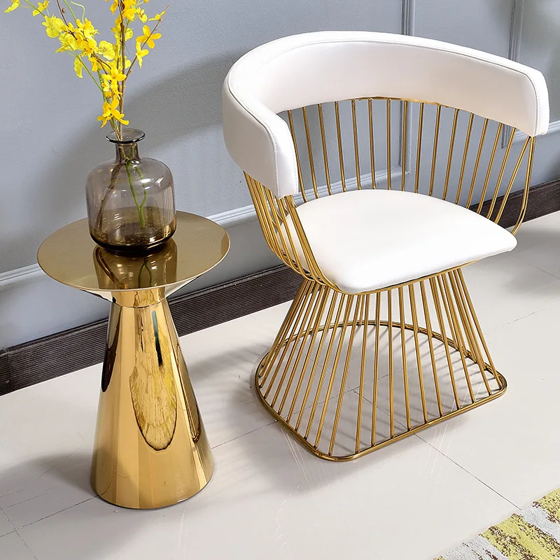 
Скандинавский кованый домашний Одноместный стул, диван, обеденный стул, розовый стул для отдыха, можно настроить цвета 