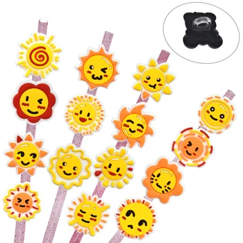 Hot Selling Products 2024 Straw Charms Sun Straw Topper Charm Drink Straw Toppers For Tumbers Wholesale