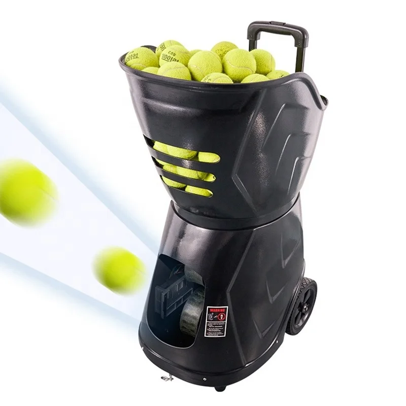 Customs Tennis Ball Training Equipment Tennis Ball Feeding Machine Portable Smart tennis ball machine with app