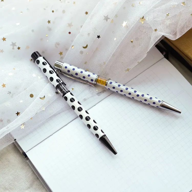 Роскошный подарок, рекламная акция, индивидуальная печать логотипа, милая металлическая шариковая ручка с кристаллами и стразами