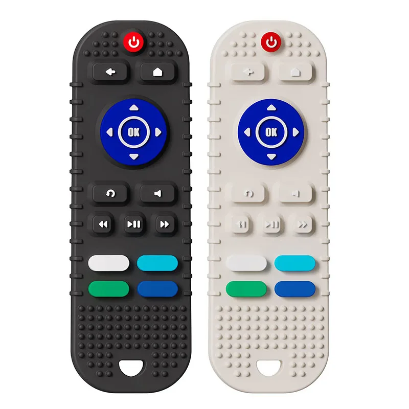 YIMEI Remote Control Shape Soft Silicon Baby Chew Teether Teething Toys Silicone Baby Teether