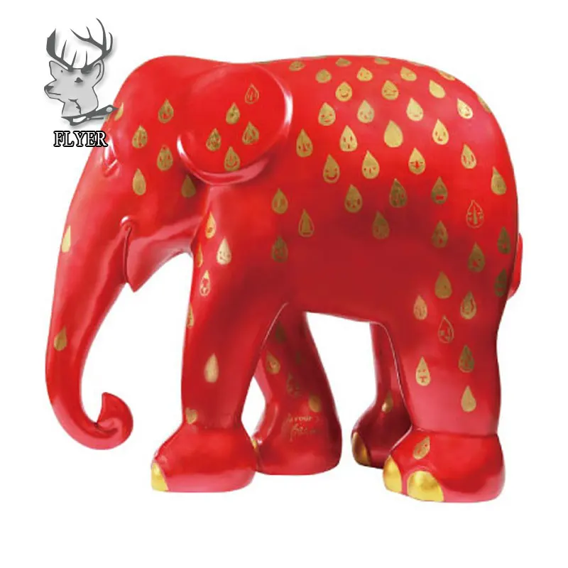Artificial Outdoor Garden Decoration Animal Statue Large Fiberglass Resin 3d Elephant Statues