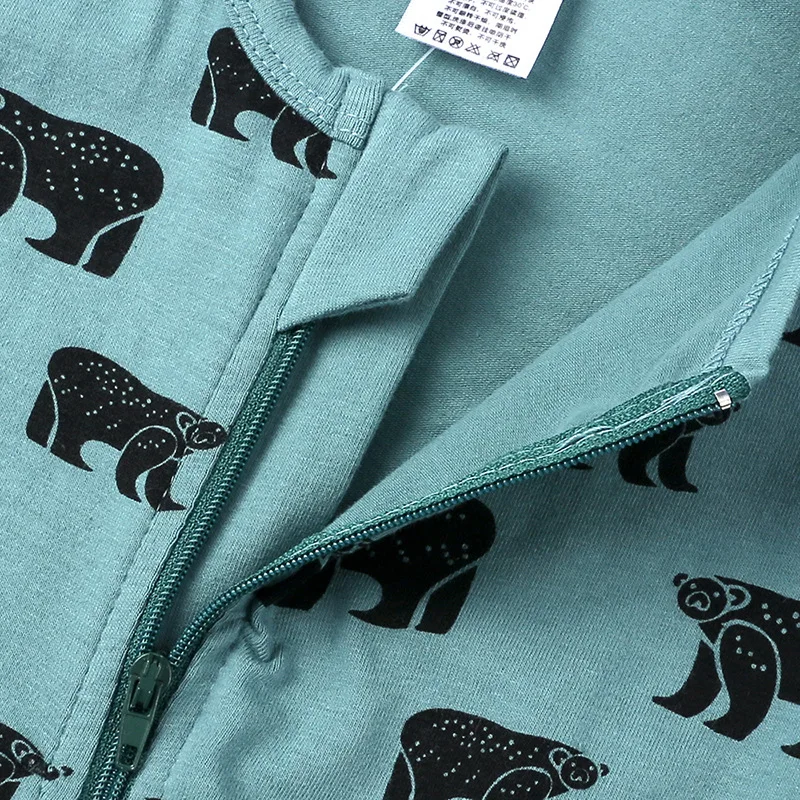 Bamboo Pajamas Kids Organic Cotton Onesies Autumn Custom Baby Clothes