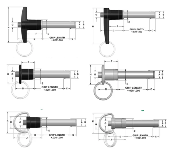 Stainless Steel Ttype Quick Release Pin,Double Steel Ball Latch Buy