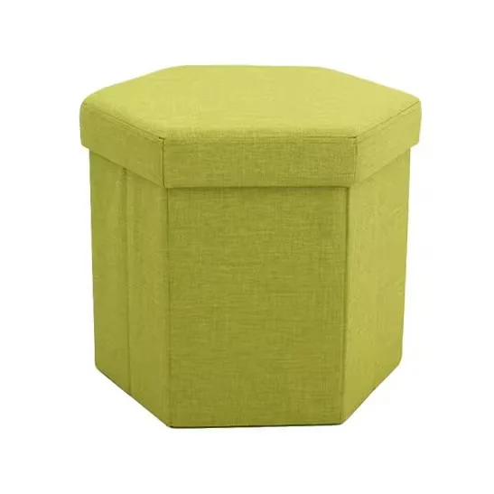 Factory Wholesale Modern Fabric Foldable Storage Stool Customizable Furniture for Living Room Portable Hotel School