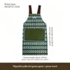 Delantal Poll dot-verde-con toalla