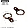 Nickel-plated circle hanger