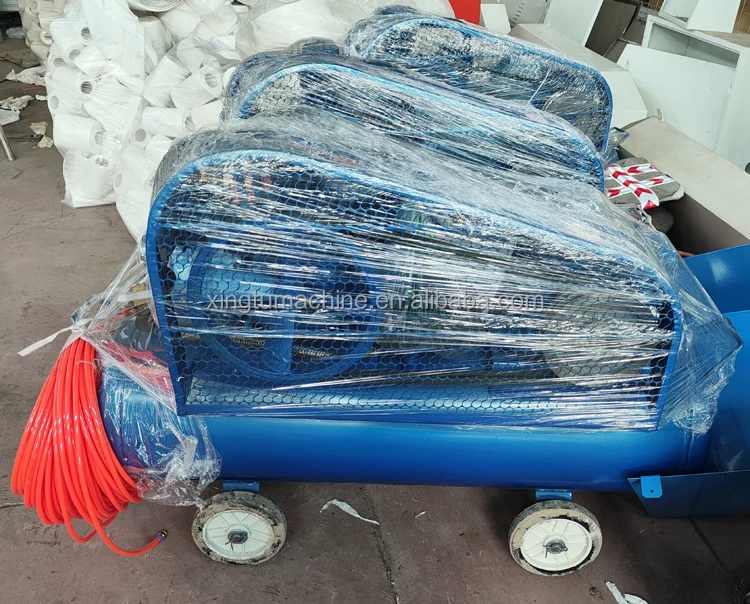 Portable Piston Air Compressor (Lubricated Air Cooled) with Motor for Toilet Paper Rewinding Machine