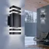 Lampe Murale Noire Orientable Haut/Bas