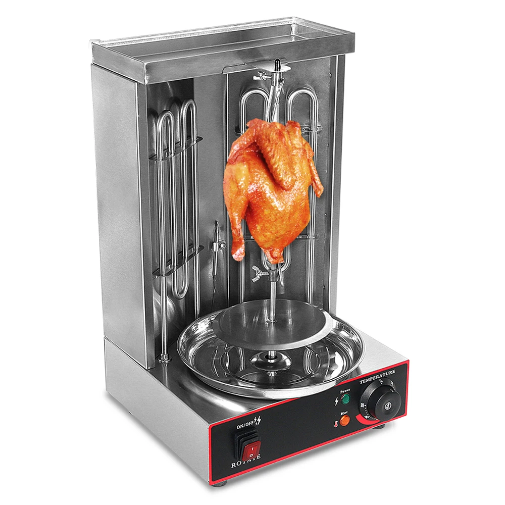 Electric Vertical Grill Machine Rotisserie Oven, 3000W Auto Rotating  Countertop Chicken Cooker Rotisserie Grill for Chicken  Roast,Tacos,Roast,Beef