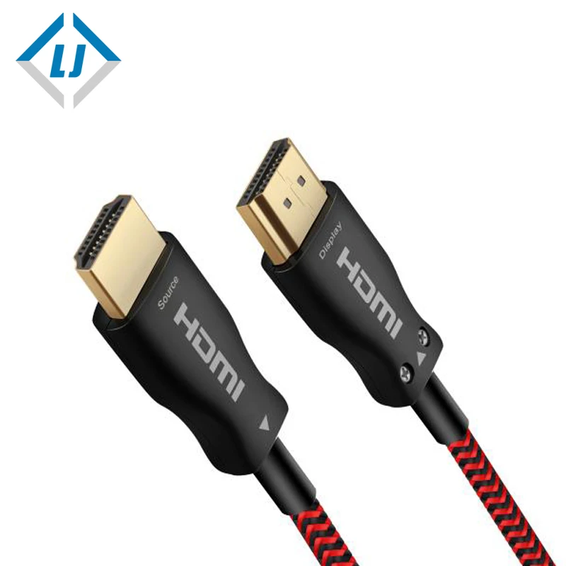 
 LJ высококачественные 20 м 30 м 35 м 40 м 45 м 50 м 55 м 60 м 65 м и т. д. до 150 м Высокоскоростная передача волоконно-оптические кабели HDMI 4K  