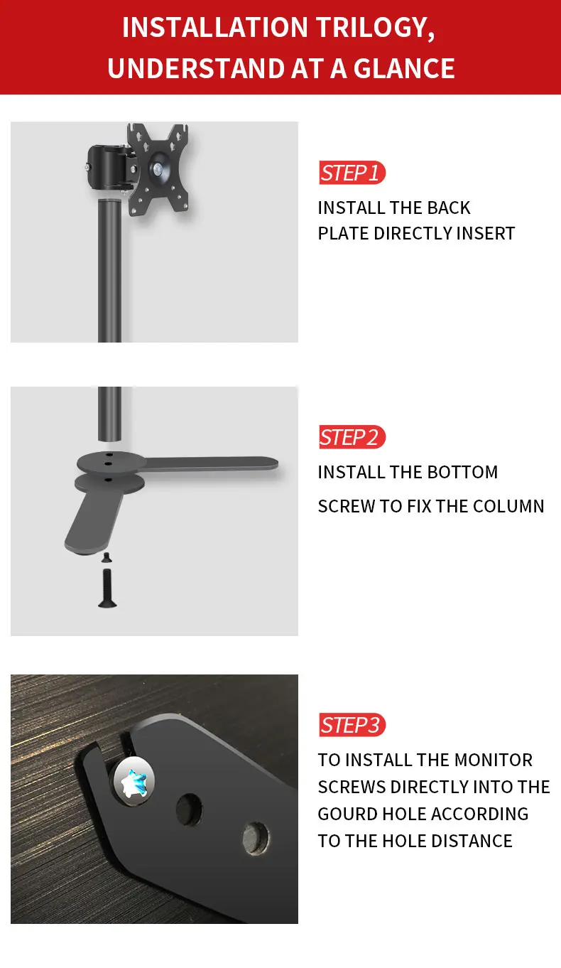 laptop  stand 17-32 inch all in one PC monitor arm other computer accessories