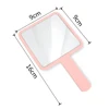 Pink makeup mirror