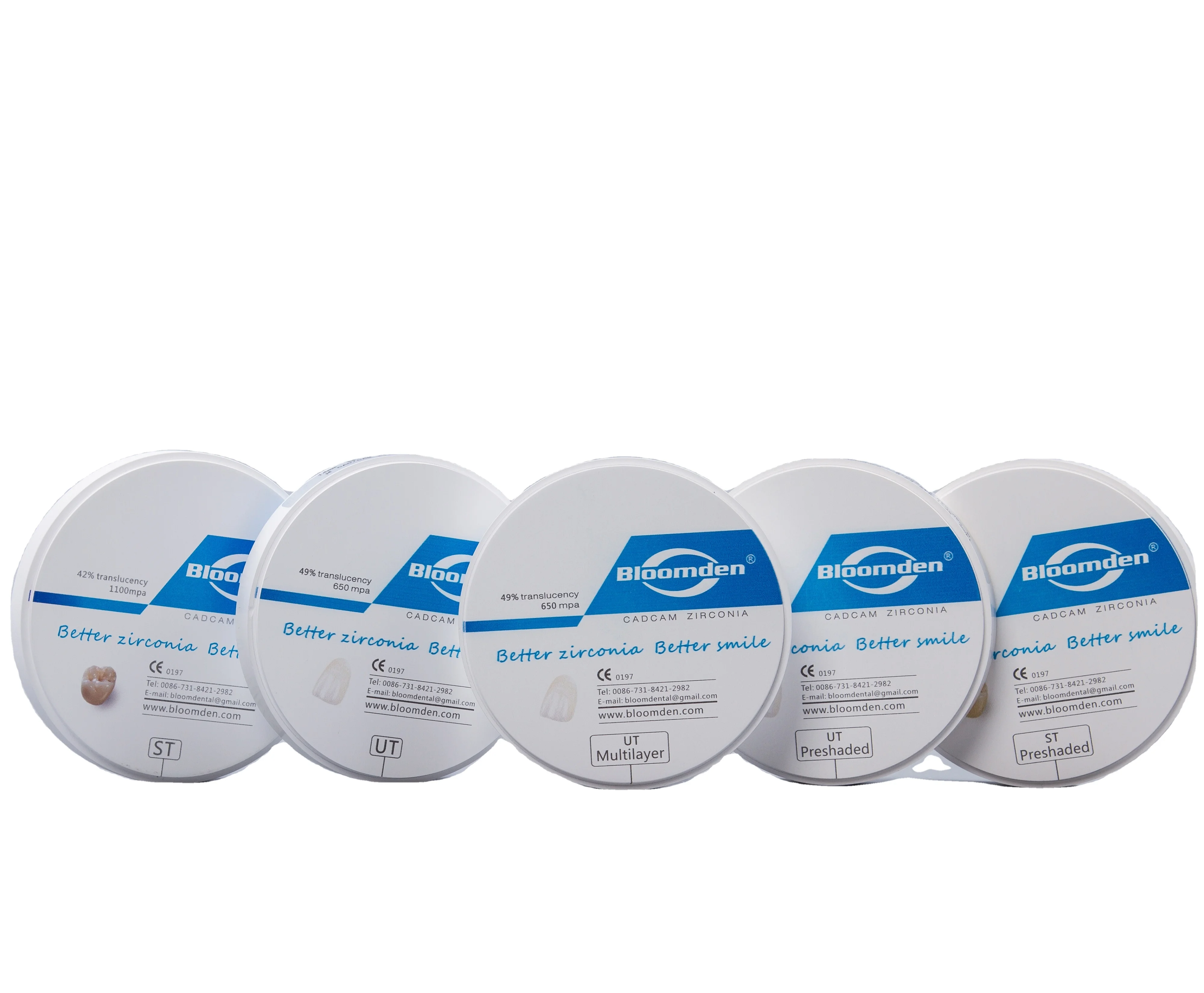 bloomden zirkonzahn pre-shade牙科实验室氧化锆块