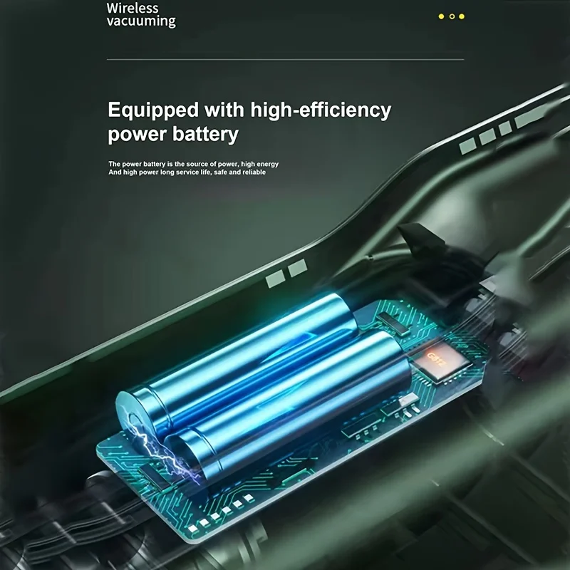 手持式无绳真空吸尘器，无绳充电轻型便携式迷你大功率家用干湿两用汽车真空清洁