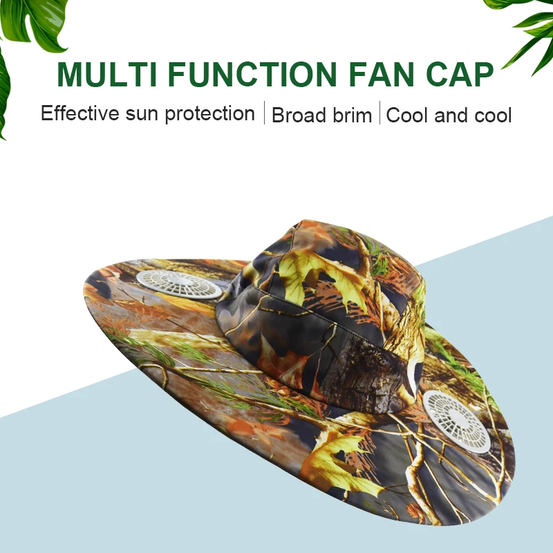 Savior 2021Cooling Fan Hat with Rechargeable Battery Air Conditional Cooling Fan Hats