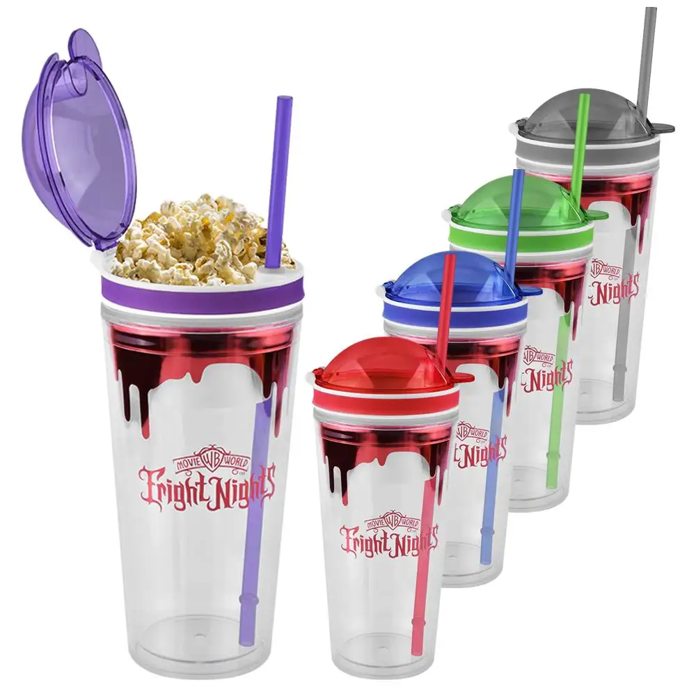 Promotional 16 Oz. Double Wall Plastic Travel Mug