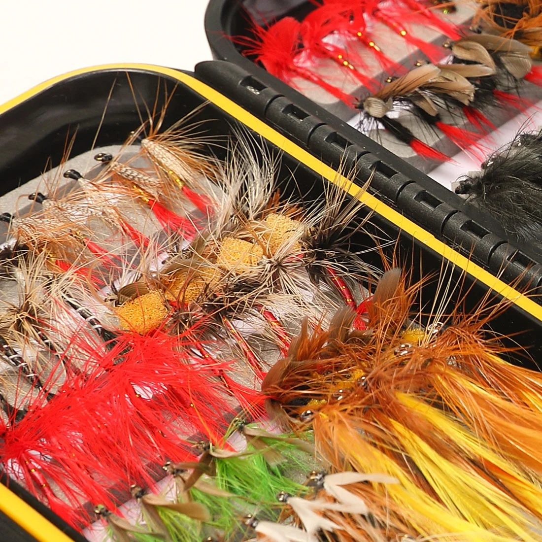 Fly Fishing Flies Lure Kit - 100pcs Handmade Wet Dry Flies