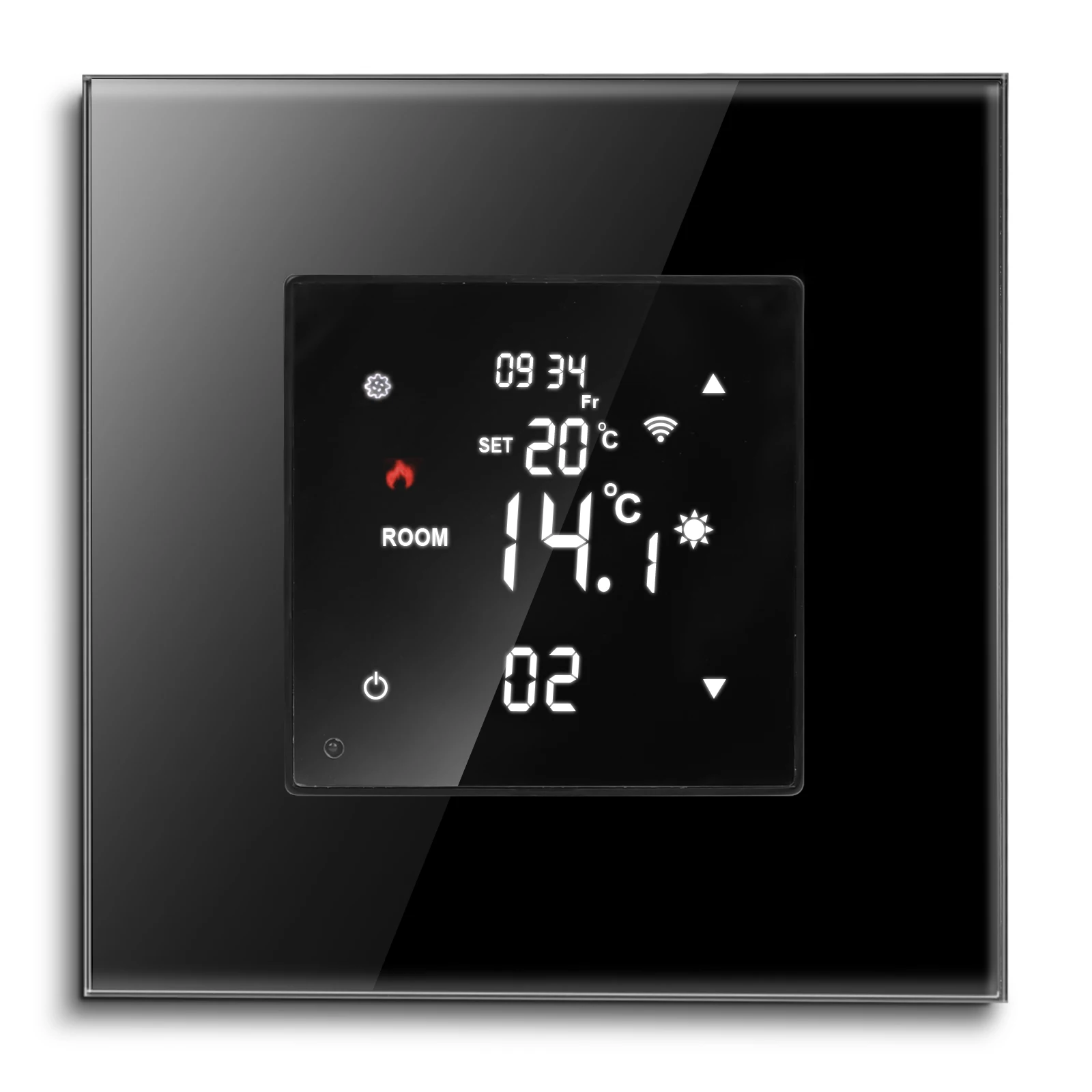 Bingelec WiFi Thermostat Touch Screen Tuya Smart Home Room Electric Floor Heating Boiler Controller Color Display