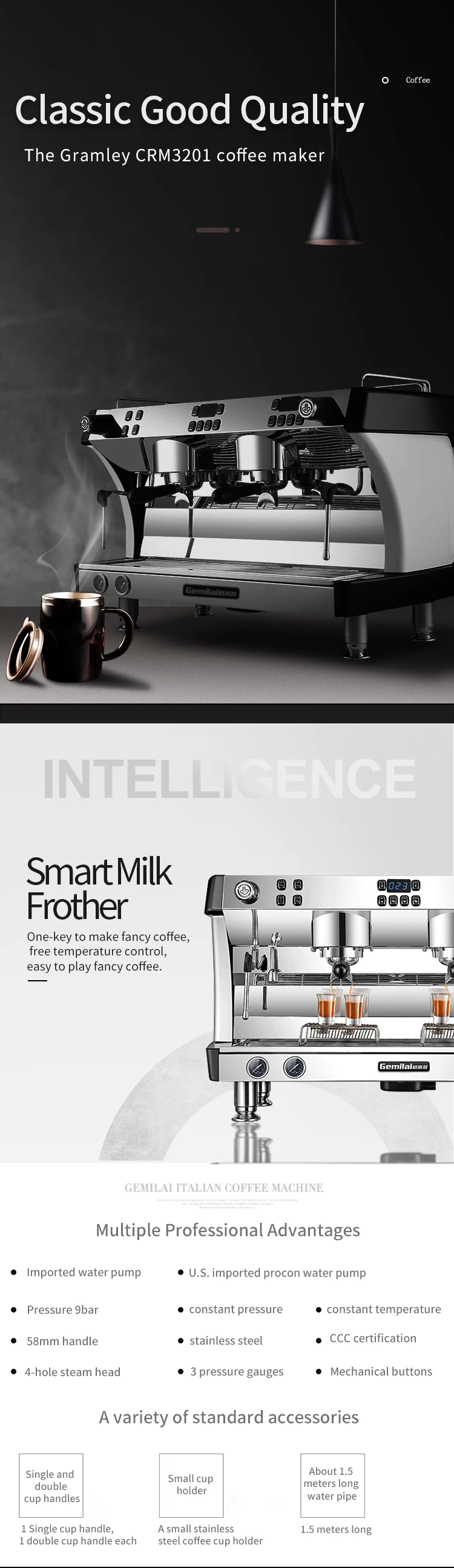 Cafetera Eléctrica Semiautomática Para Uso Comercial,Máquina De Café  Espresso De 15 Bar - Buy Máquina De Café Espresso,Máquina De Café Espresso, Máquina De Café Product on Alibaba.com