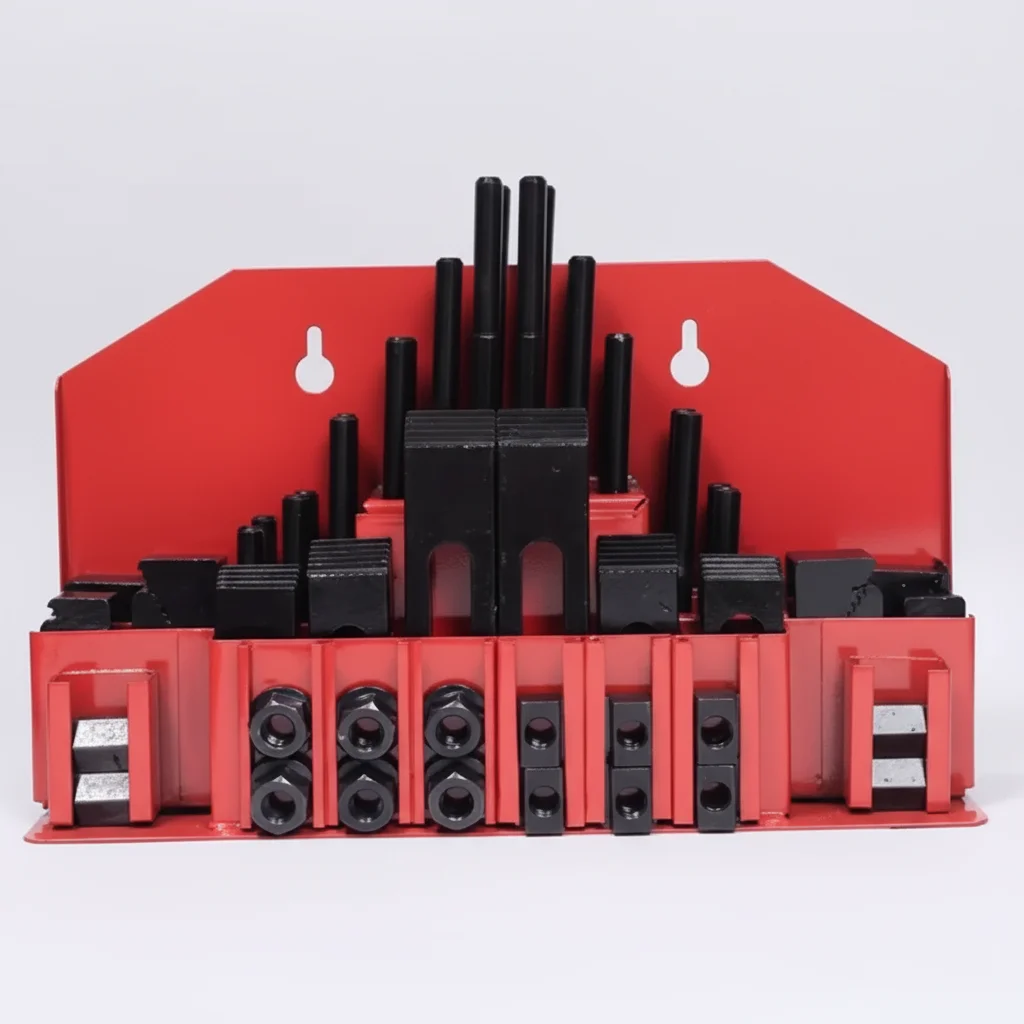 TEBAK M8 M10 M12 M14 M16 58 Sets of Milling Machine Fixture Kits. Fixtures, Fastening Tools. A3 Material. Heat Treatment.