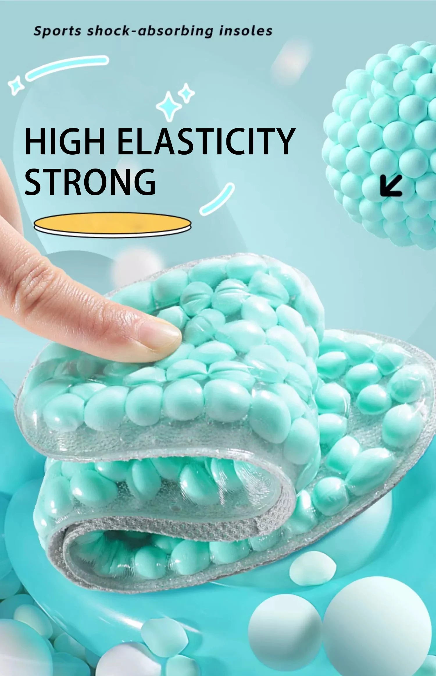 Custom Silicone Massage Sports Insoles Wholesale