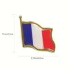 French flag brooch