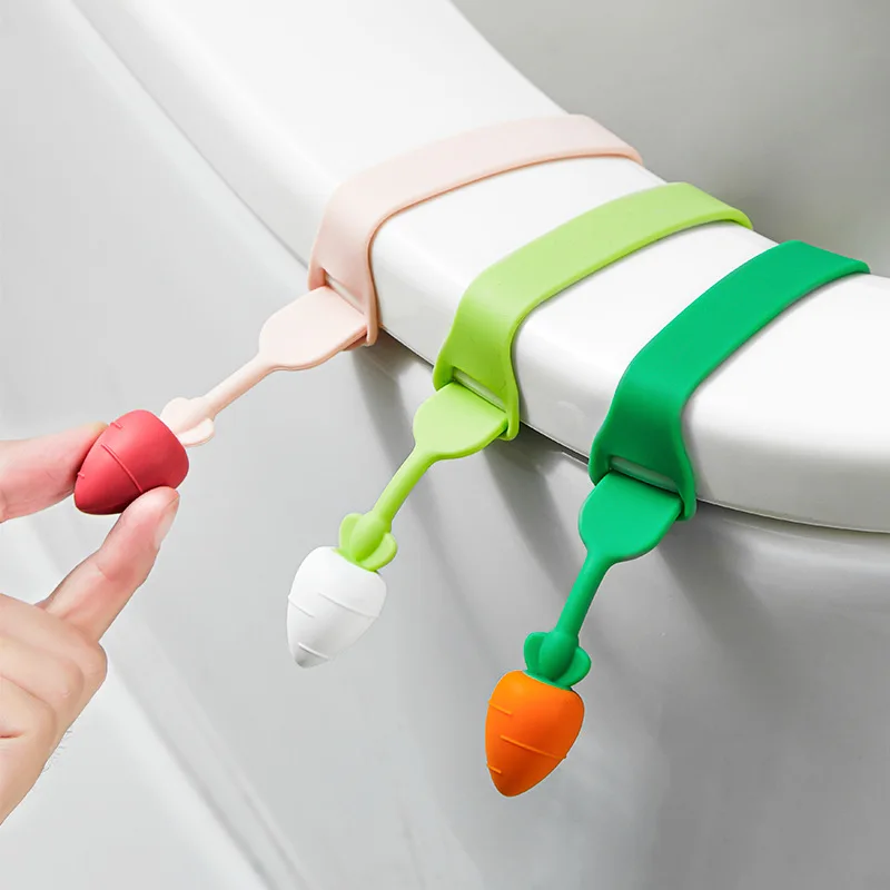 Toilet lid lifter Creative cute toilet seat anti-dirty handle toilet lid lifter