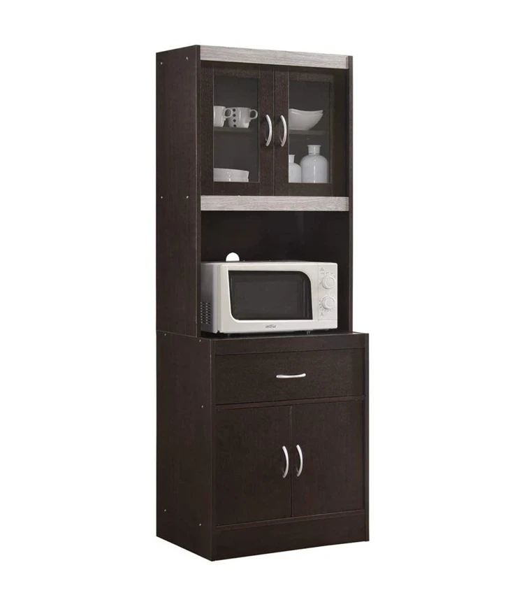 Кухонный высокий буфет китайский шкаф для хранения продуктов инженерная деревянная