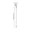 Argent 40cm